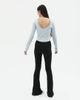 Nike - Áo tay dài thể thao Nữ Chill Knit Women's Tight Scoop-Back Long-Sleeve Mini-Rib Top
