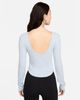 Nike - Áo Tay Dài Thể Thao Nữ Chill Knit Women'S Tight Scoop-Back Long-Sleeve Mini-Rib Top