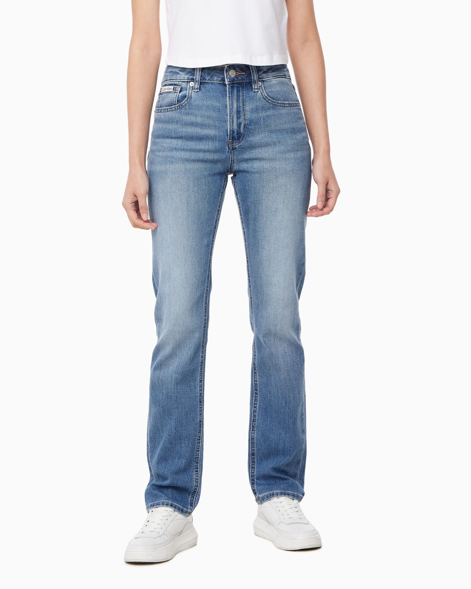 Calvin Klein - Quần jeans dài CK nữ Mid Rise Slim Blue Klein 37.5 Jean