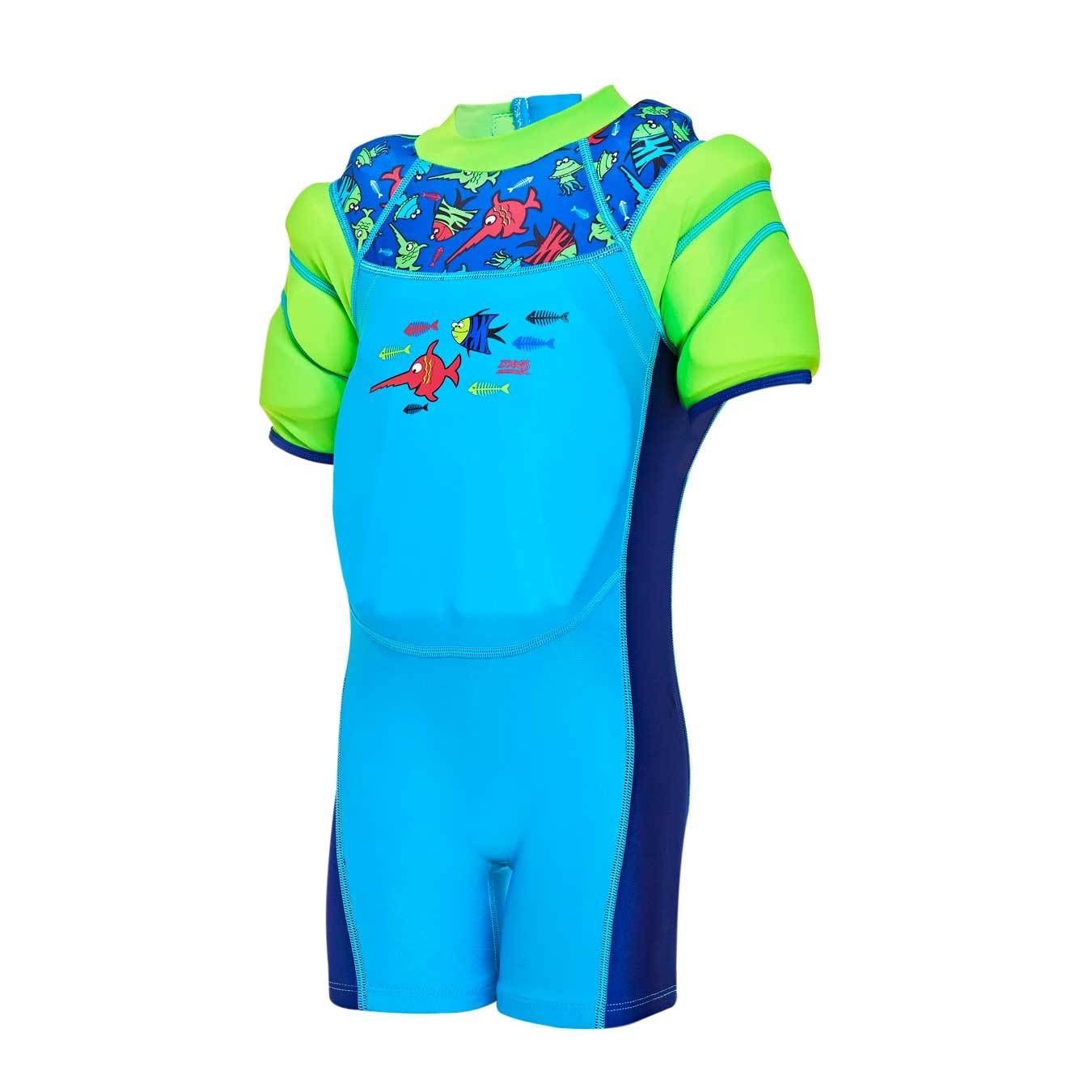 Zoggs - Áo phao bơi bé trai Sea Saw Floatsuit Blue Swimming