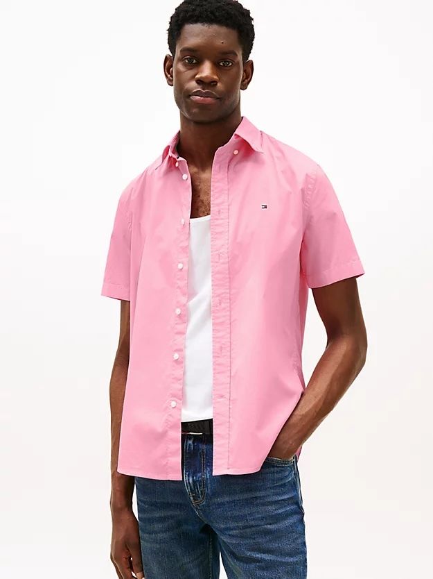 Tommy Hilfiger - Áo sơ mi tay ngắn nam Regular Fit Short Sleeve Shirt