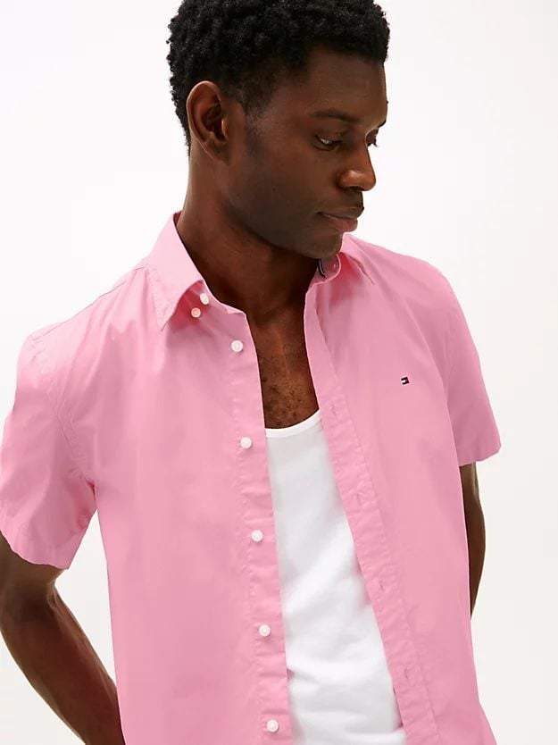 Tommy Hilfiger - Áo sơ mi tay ngắn nam Regular Fit Short Sleeve Shirt