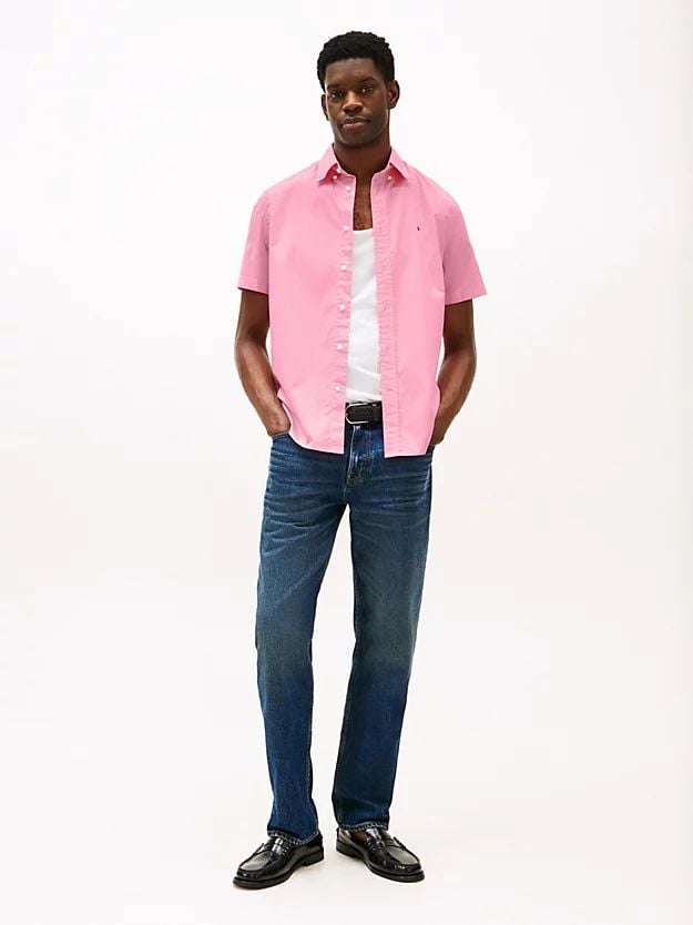Tommy Hilfiger - Áo sơ mi tay ngắn nam Regular Fit Short Sleeve Shirt