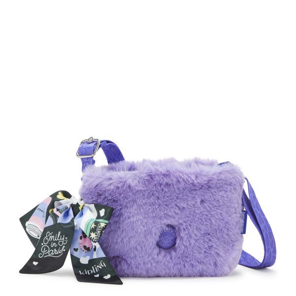 Kipling - Túi đeo chéo Aminda Furry Lilac Crossbody Bags