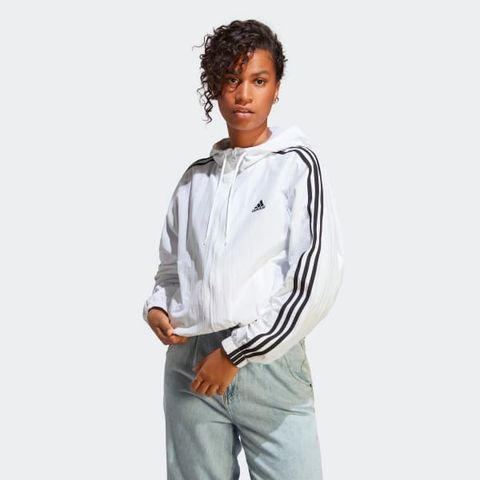 adidas - Áo khoác thời trang Nữ Essentials 3-Stripes Woven Windbreaker