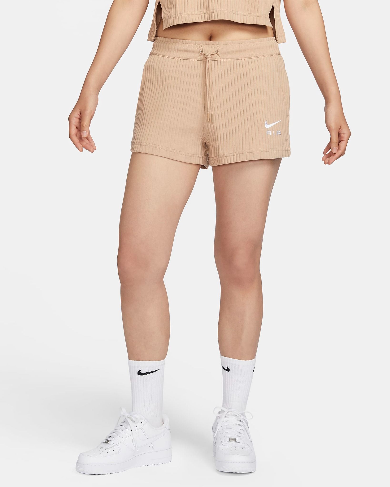 Nike - Quần ngắn thể thao Nữ Sportswear Women's Ribbed Jersey Shorts