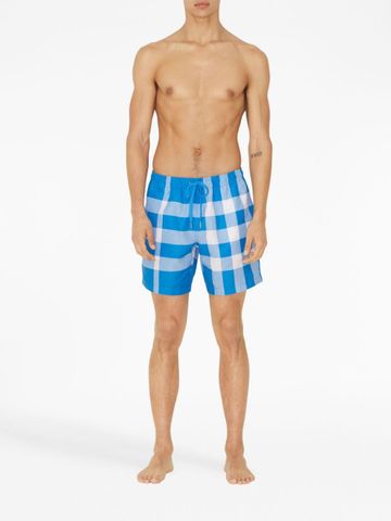 Burberry - Quần bơi nam checkered drawstring swim shorts