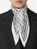 Burberry - Khăn choàng nam nữ Metallic Monogram Print Silk Diamond-Shaped Scarf