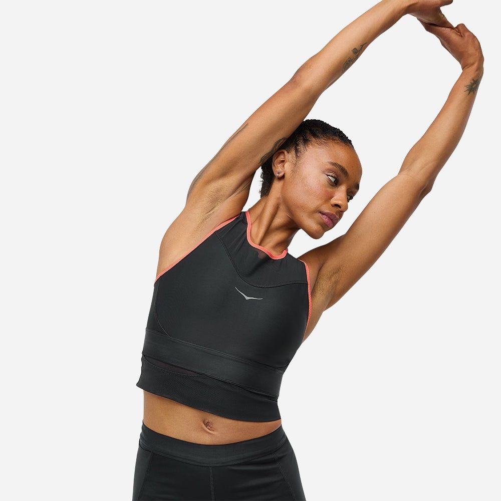 Hoka - Áo ngực tập luyện nữ Race Day Bra Running