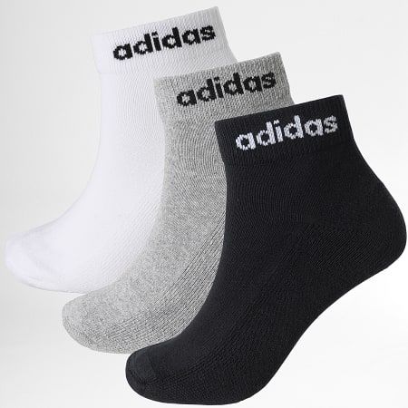 adidas - Vớ tất cổ ngắn Nam Nữ Linear Ankle Socks 3 Pairs