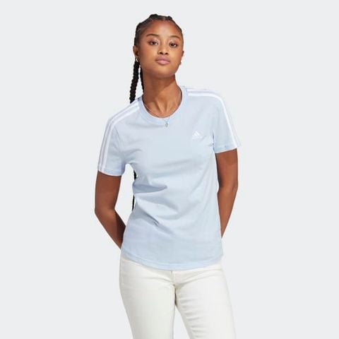 adidas - Áo tay ngắn Nữ Essentials Slim 3-Stripes Tee T-Shirt (Short Sleeve)