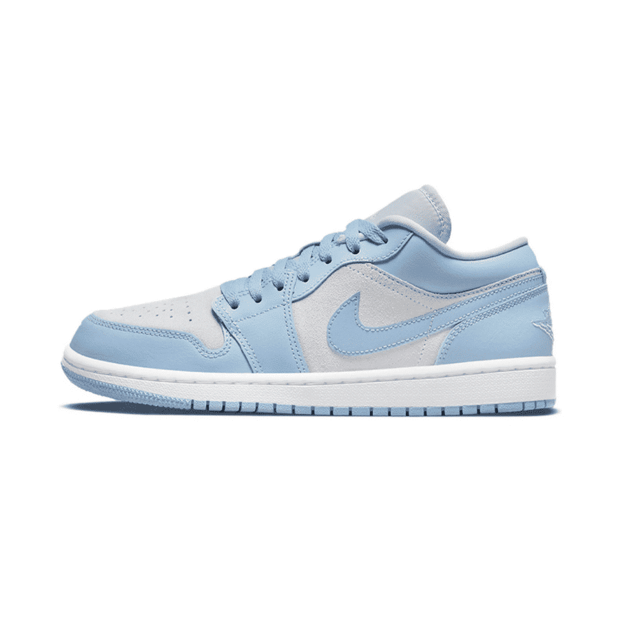 Nike - Giày thời trang thể thao Nữ Women's Air Jordan 1 Low Football Grey and Aluminum