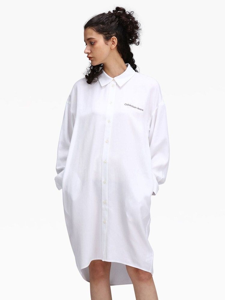 Calvin Klein - Đầm nữ A- Seasonal Midi Shirt Dress J218P22 – ULA Vietnam