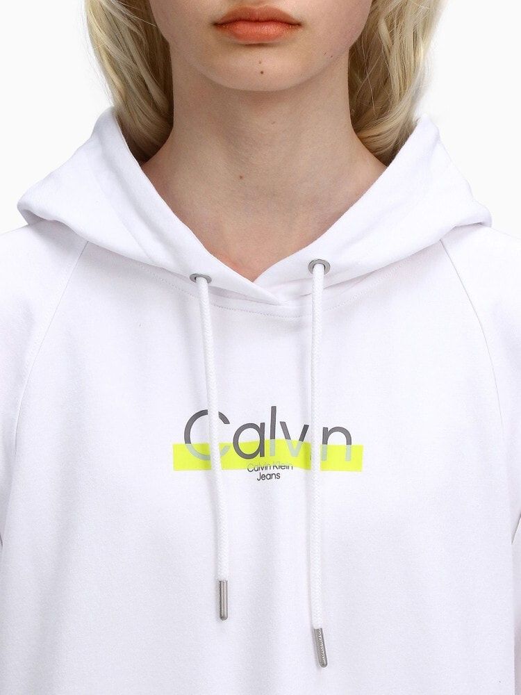 Calvin Klein - Đầm nữ A- Ss Tape Logo Hoodie Dress J218P22 – ULA Vietnam
