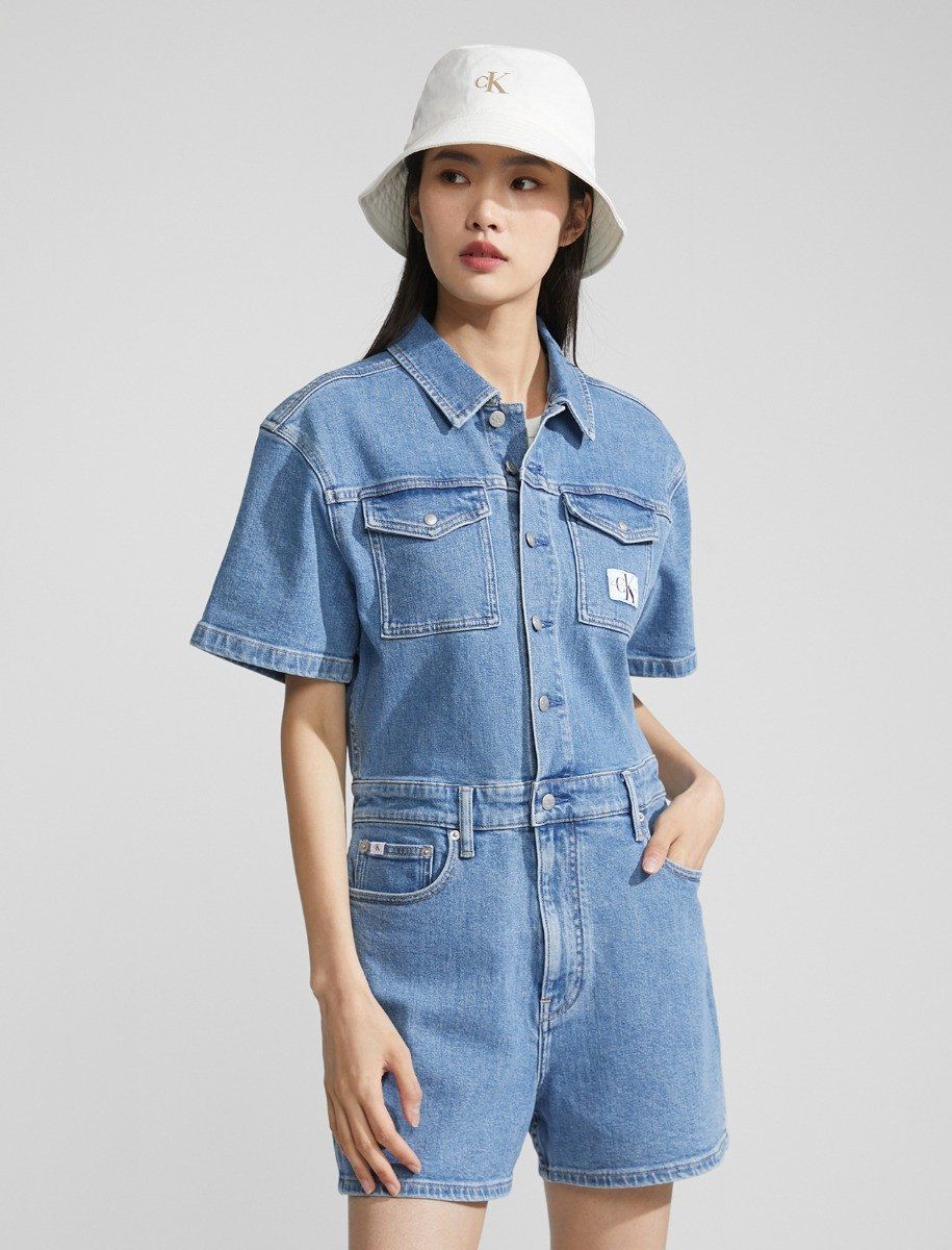 Calvin Klein - Áo liền quần Shortall Jumpsuit