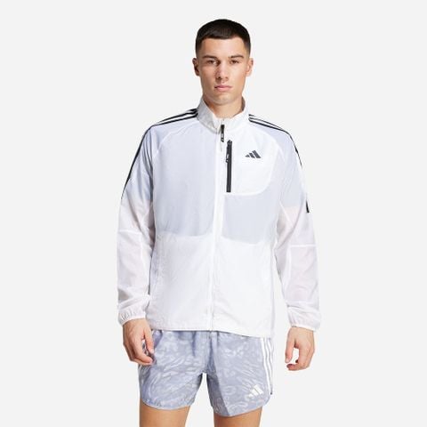 adidas - Áo khoác chạy bộ Nam Own The Run 3S Jacket - White
