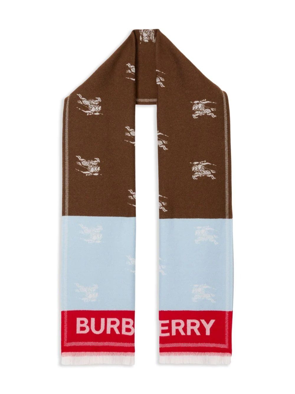 Burberry - Khăn choàng nam nữ Burberry Equestrian Knight-motif Wool Scarf