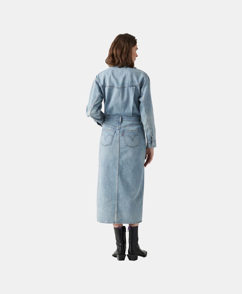 Levi's - Đầm nữ Women's Denim Midi Shirt Dress