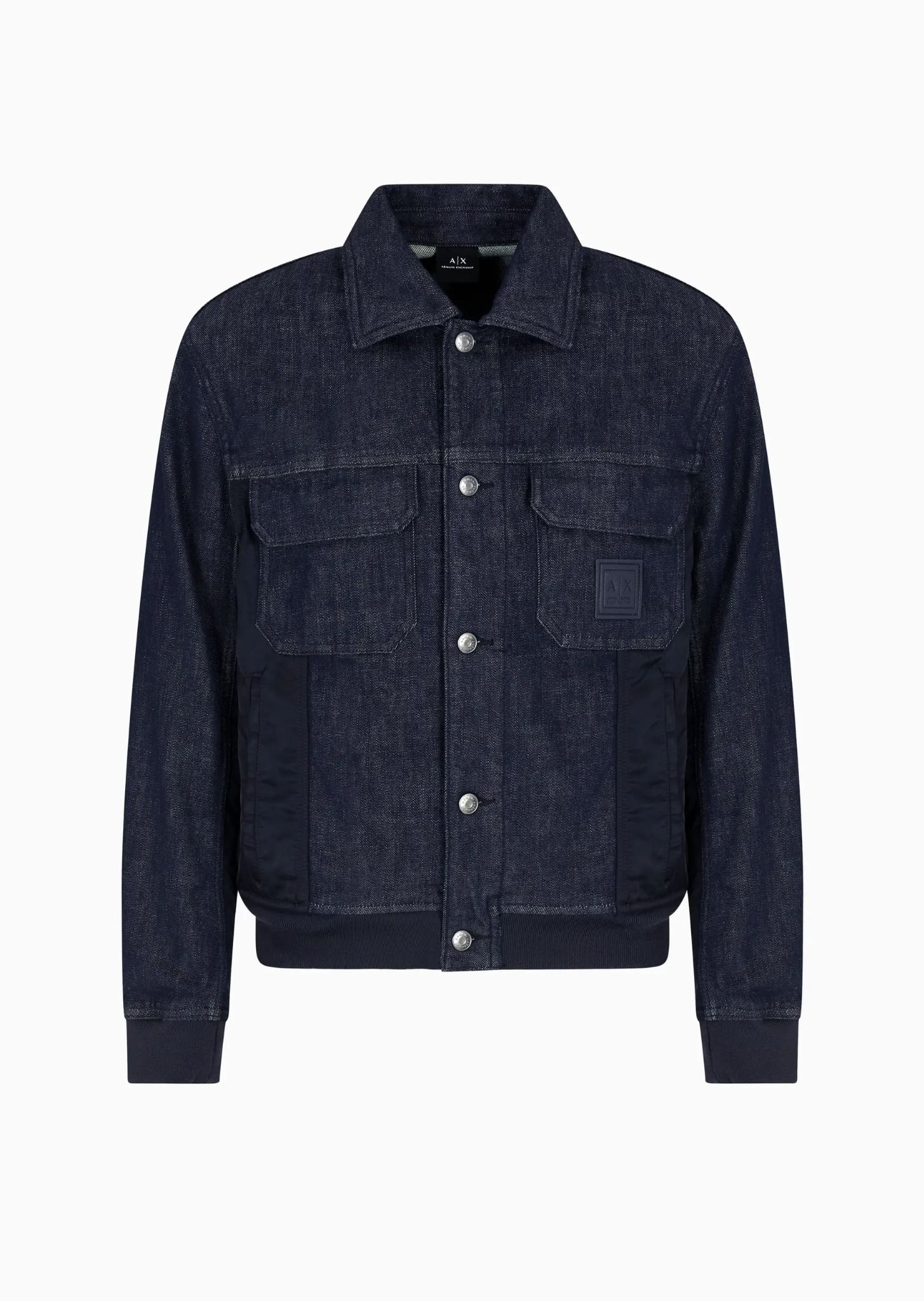 Armani Exchange - Áo khoác jeans nam Ax Denim Blouson Jacket