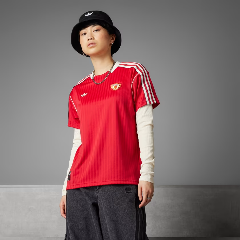 adidas - Áo thun đá banh Nam Manchester United Terrace Icons Jersey