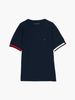 Tommy Hilfiger - Áo thun tay ngắn nam Global Stripe Flag Cuff Tee