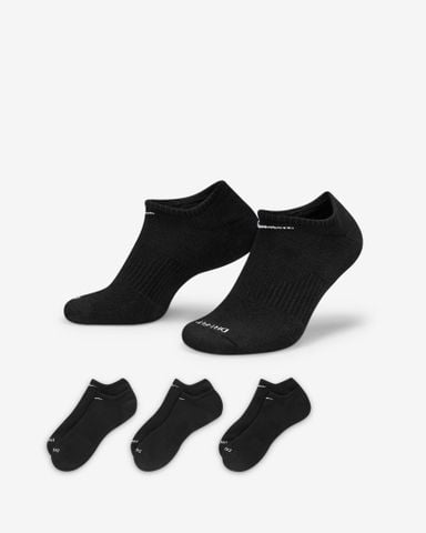 Nike - Bộ 3 đôi Vớ thể thao Nam Everyday Plus Cushion Training No-Show Socks (3 Pairs)