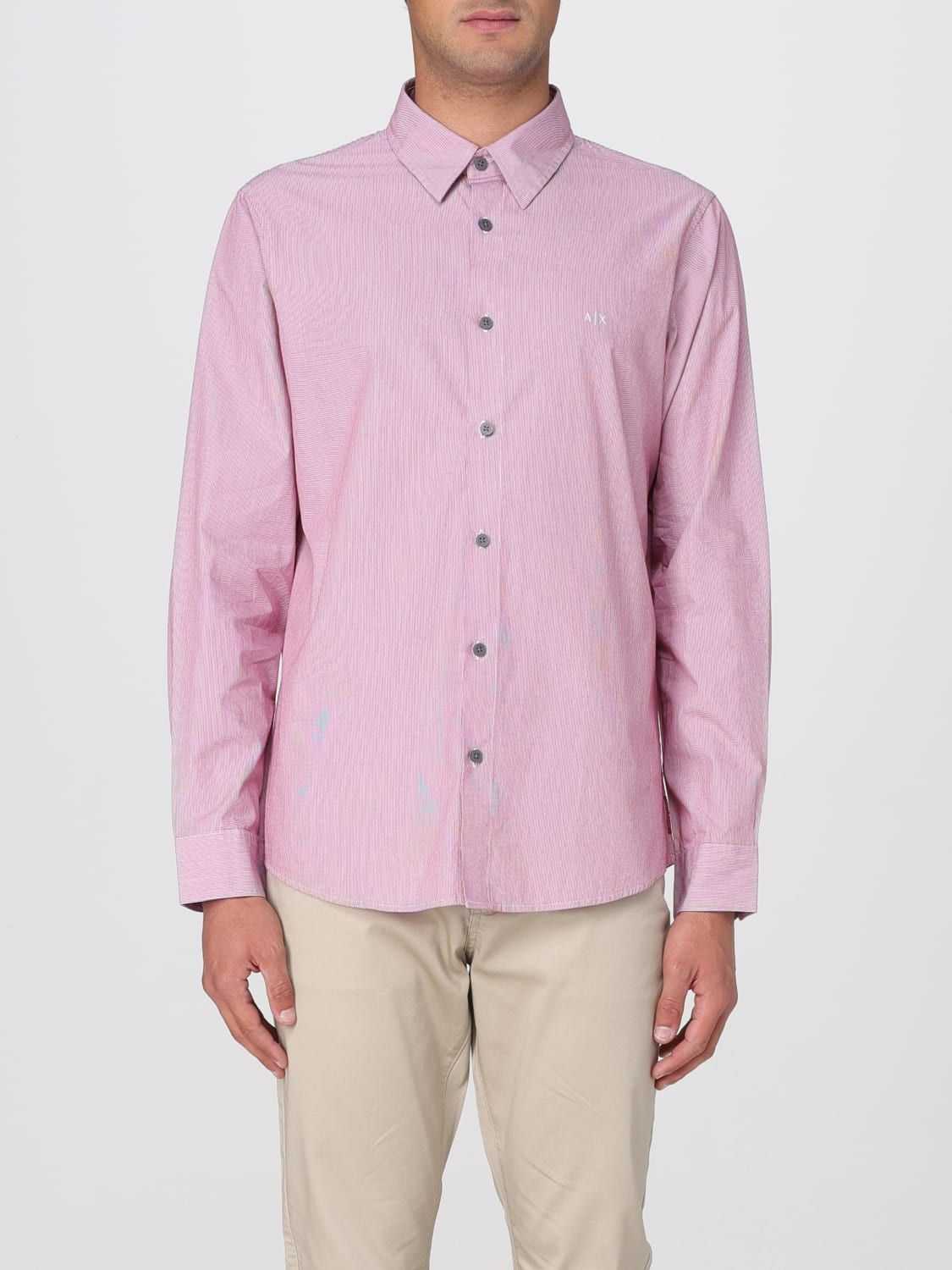 Armani Exchange - Áo sơ mi tay dài nam Ax Light Mid Shirt