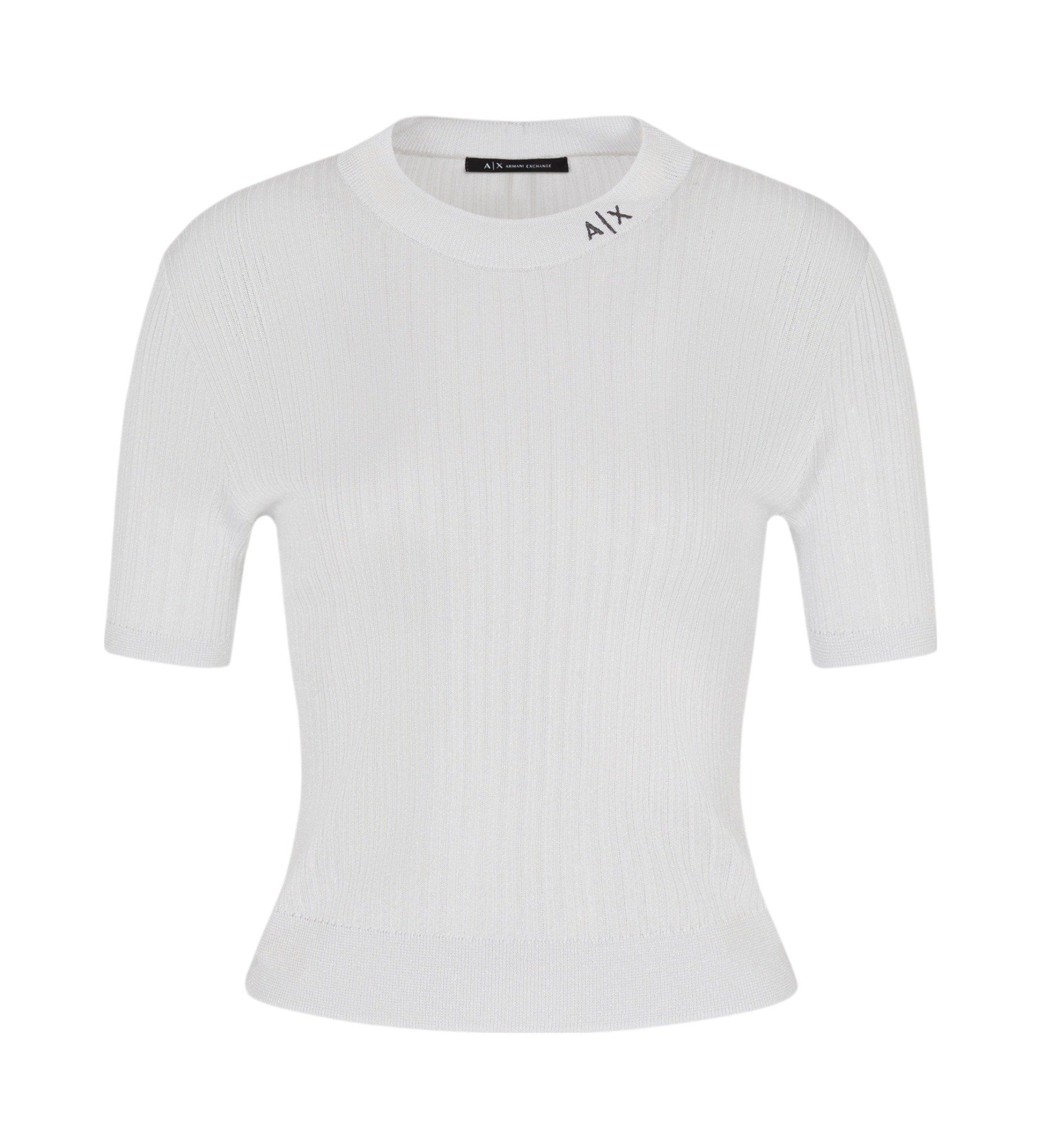 Armani Exchange - Áo thun thời trang nữ Ax Short sleeve crewneck t-shirt white
