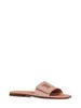 Burberry - Dép quai ngang nữ Powder Pink TB Monogram Flat Sandals