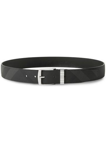 Burberry - Dây nịt nam check leather belt