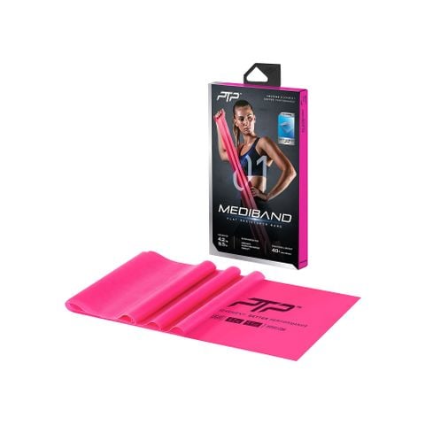 Ptp - Dụng cụ kháng lực tập gym nam nữ Mediband Ultra Light Pink Training