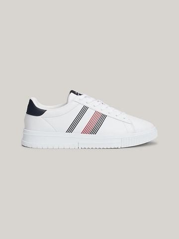 Tommy Hilfiger - Giày thời trang nam Contrast Heel Leather Trainers
