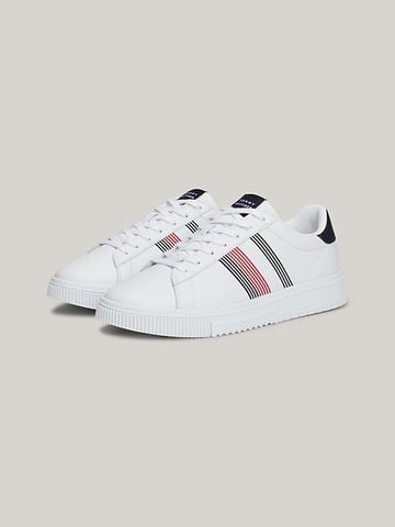 Tommy Hilfiger - Giày thời trang nam Contrast Heel Leather Trainers - 3
