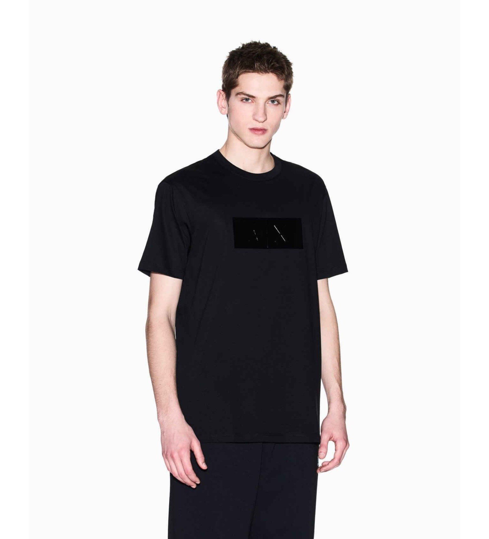 Armani Exchange - Áo phông thời trang nam Ax T-shirt Vinyl black