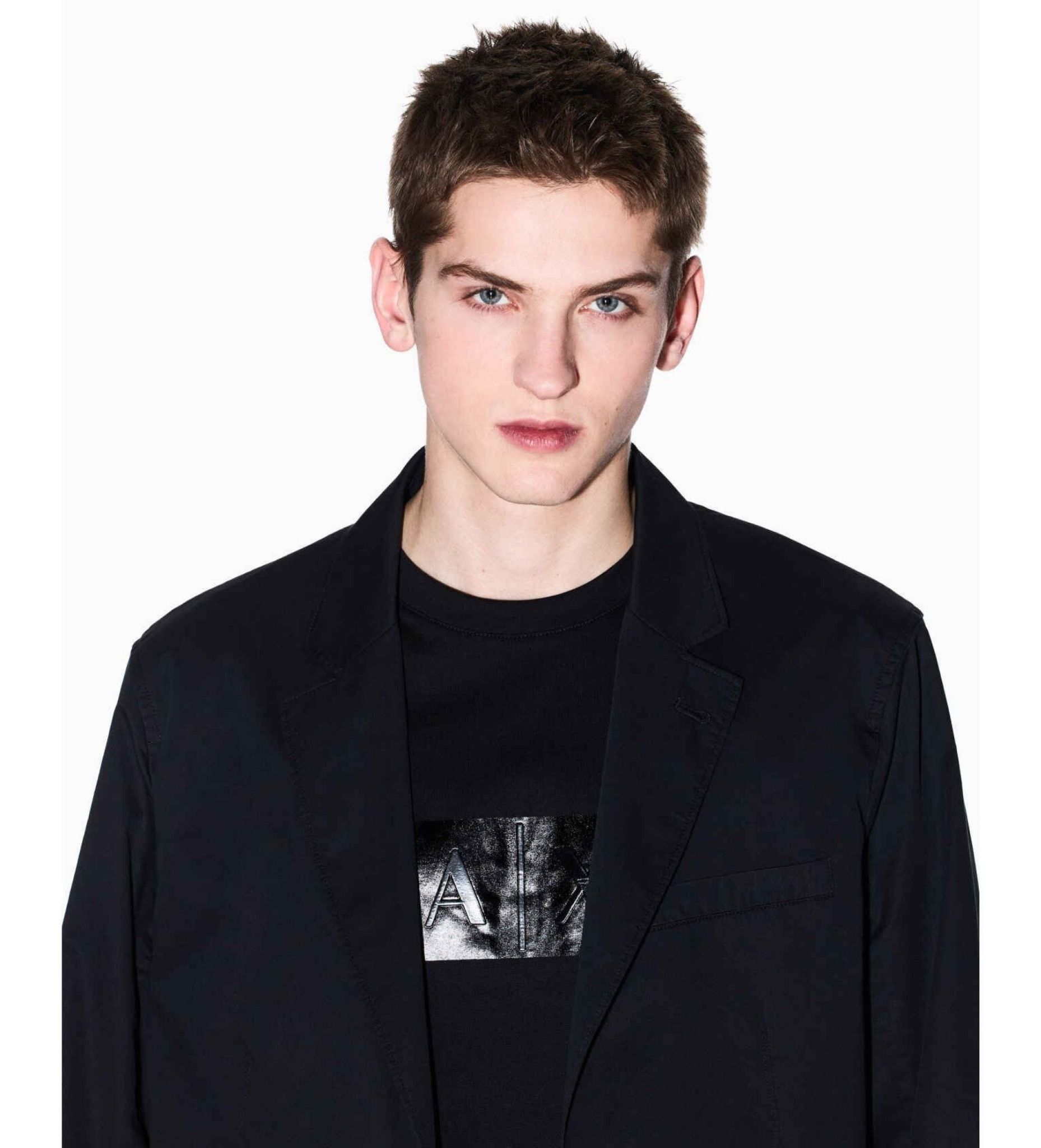 Armani Exchange - Áo phông thời trang nam Ax T-shirt Vinyl black