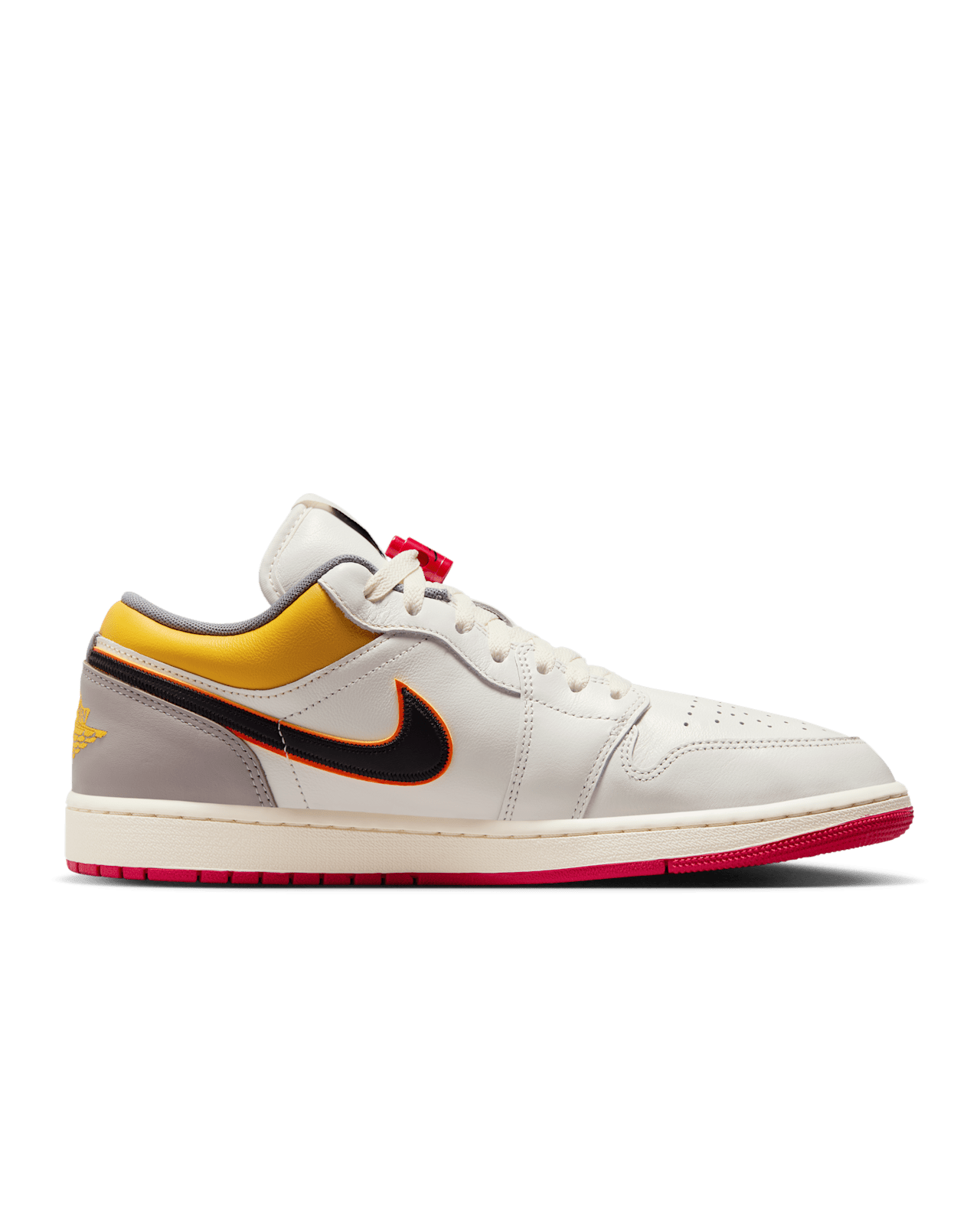 Nike - Giày thời trang thể thao Nam  Air Jordan 1 Low Premium Sail and Yellow Ochre
