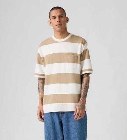 Levi's - Áo thun tay ngắn nam Men's Half-Sleeve Pique T-Shirt In Neutral