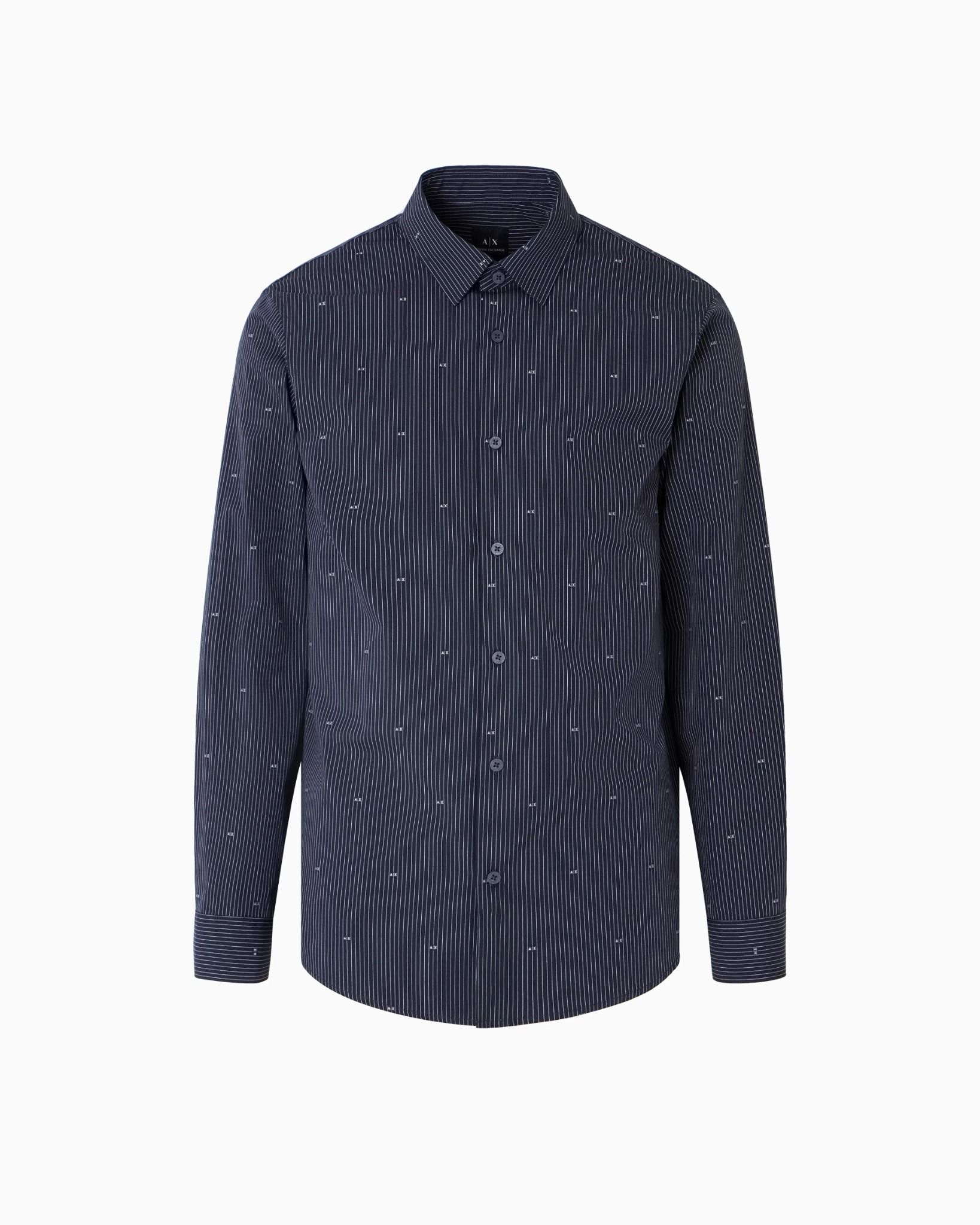 Armani Exchange - Áo sơ mi nam Ax Regular Fit Shirt In Jacquard Cotton