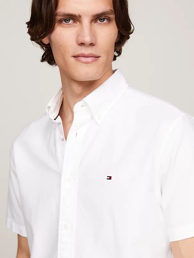 Tommy Hilfiger - Áo sơ mi tay ngắn nam Premium Heritage Oxford Shirt