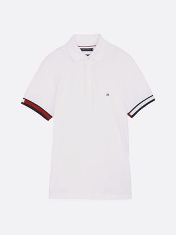 Tommy Hilfiger - Áo polo tay ngắn nam Flag Cuff Slim Fit Polo