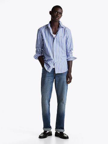 Tommy Hilfiger - Áo sơ mi tay dài nam TH Flex Nautical Stripe Regular Shirt