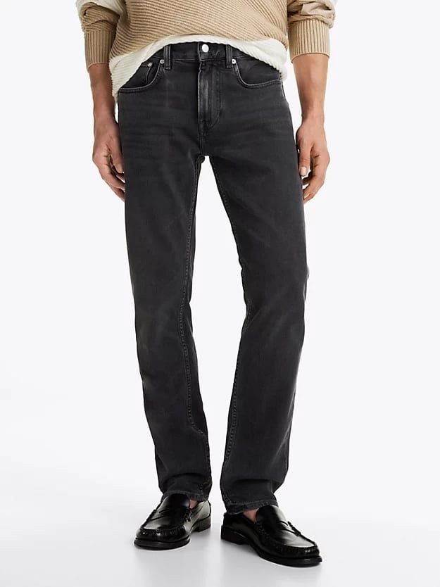 Tommy Hilfiger - Quần jeans ống đứng nam Denton Black Straight Leg Jeans