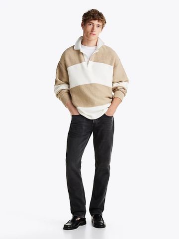 Tommy Hilfiger - Quần jeans ống đứng nam Denton Black Straight Leg Jeans