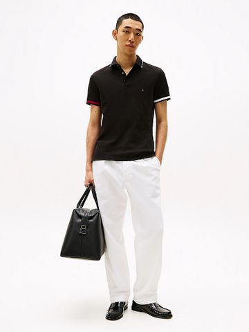 Tommy Hilfiger - Áo polo tay ngắn nam Slim Fit Signature Cuff Polo Shirt