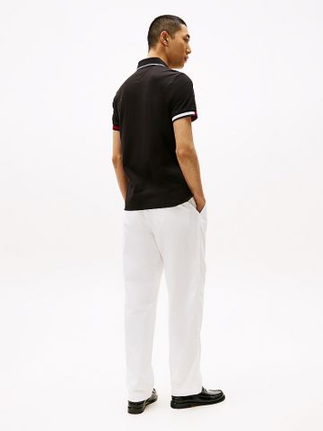 Tommy Hilfiger - Áo polo tay ngắn nam Slim Fit Signature Cuff Polo Shirt