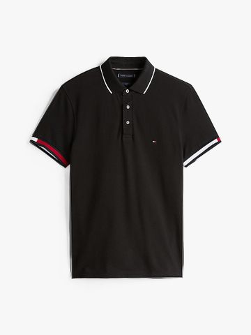 Tommy Hilfiger - Áo polo tay ngắn nam Slim Fit Signature Cuff Polo Shirt
