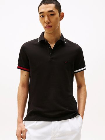 Tommy Hilfiger - Áo polo tay ngắn nam Slim Fit Signature Cuff Polo Shirt