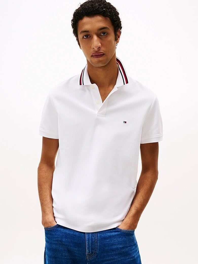 Tommy Hilfiger - Áo polo tay ngắn nam Regular Fit Signature Collar Polo Shirt