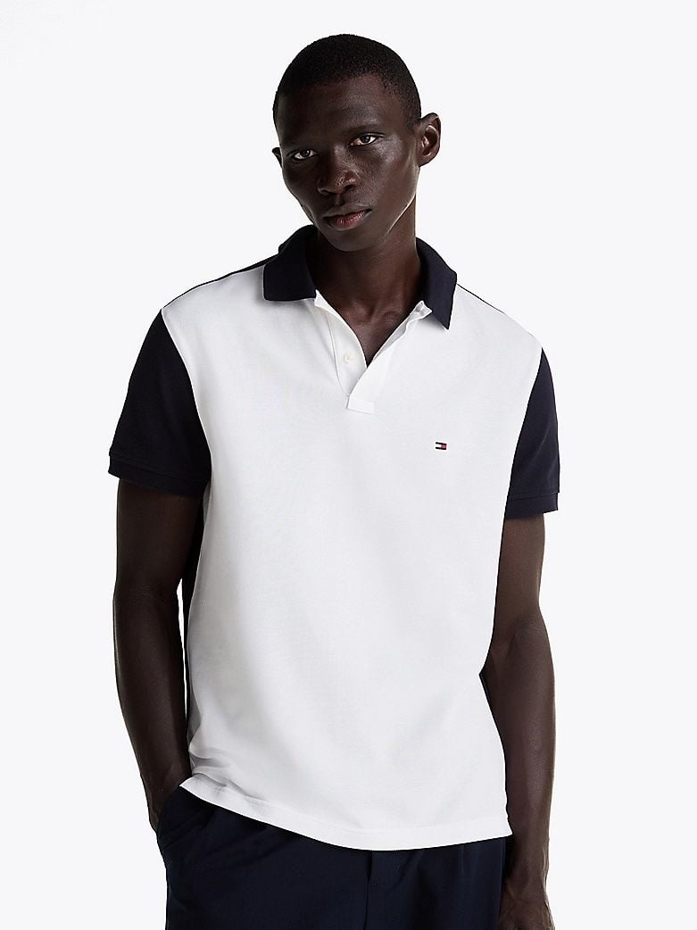 Tommy Hilfiger - Áo polo tay ngắn nam Regular Fit Colour-Blocked Polo Shirt