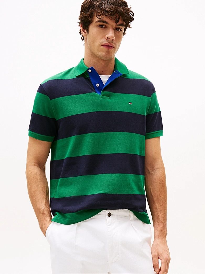 Tommy Hilfiger - Áo polo tay ngắn nam Blocking Contrast Placket Polo